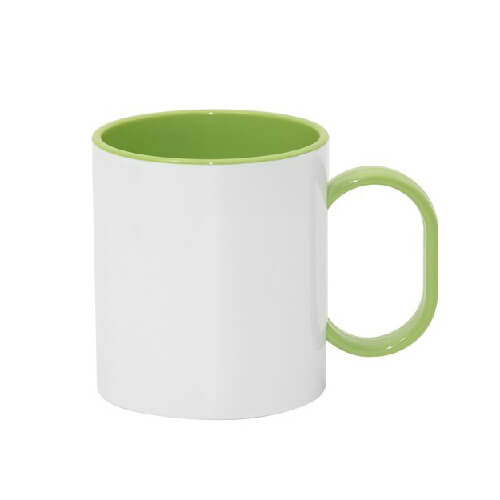 Taza Blanca Interior Asa Verde